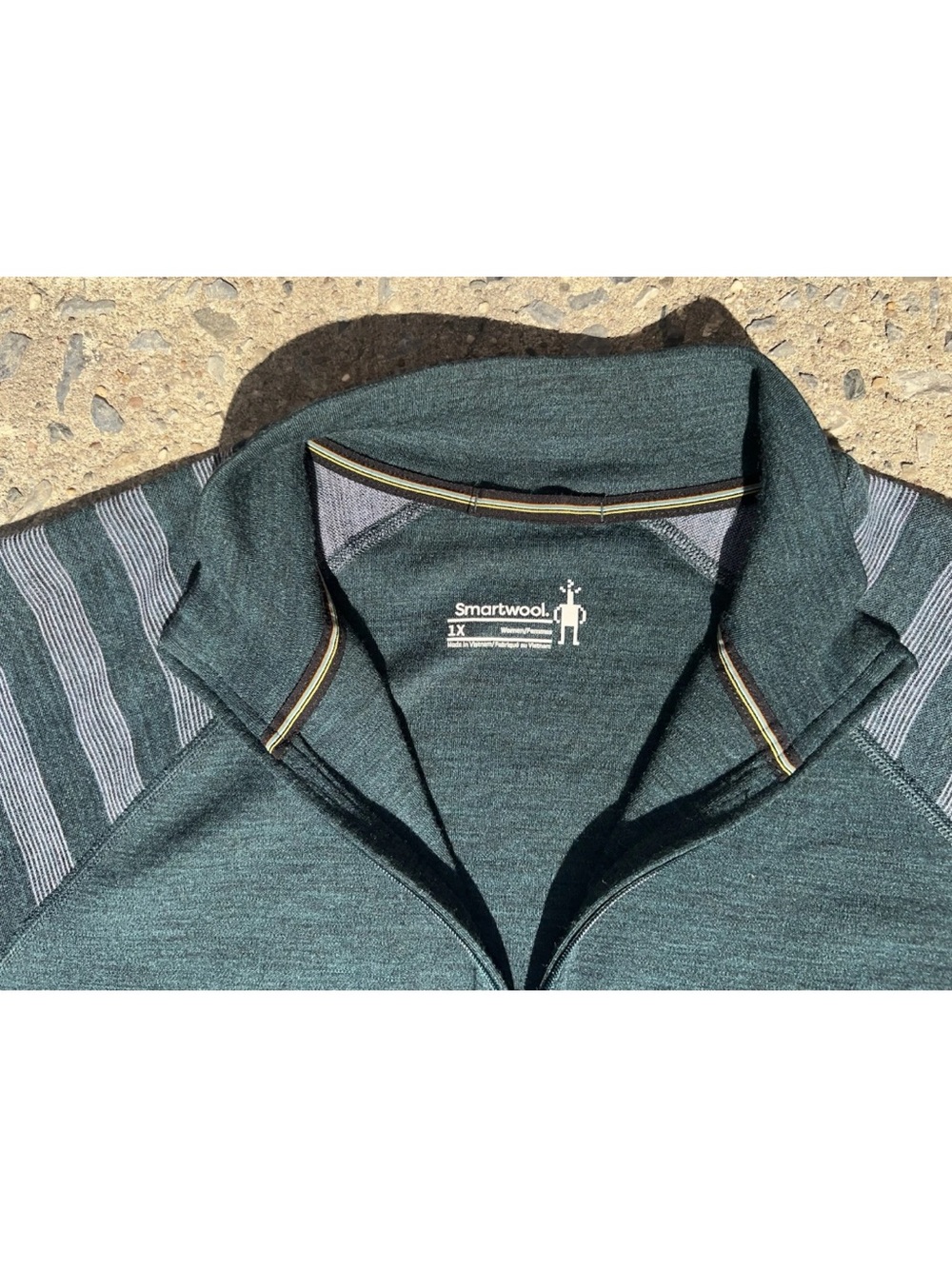 Smartwool Classic Thermal Merino Base Layer Pattern 1/4 Zip Womens 1X - Picture 5 of 10
